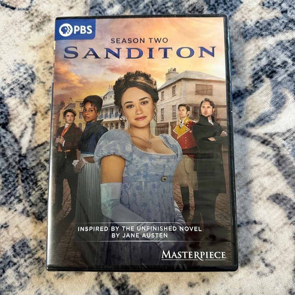Sanditon DVD 2 Disc PBS Season 2 - Brand New Sealed - Masterpiece - Jane Austen